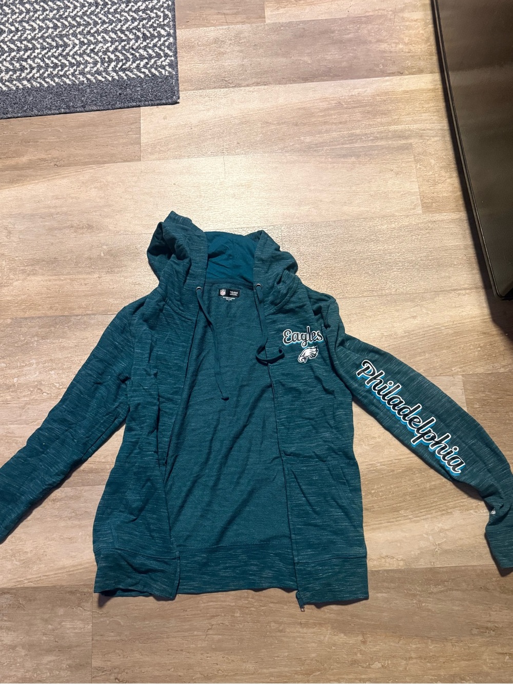 NFL Women's Teal Philadelphia Eagles Hooded Zip Jacket
